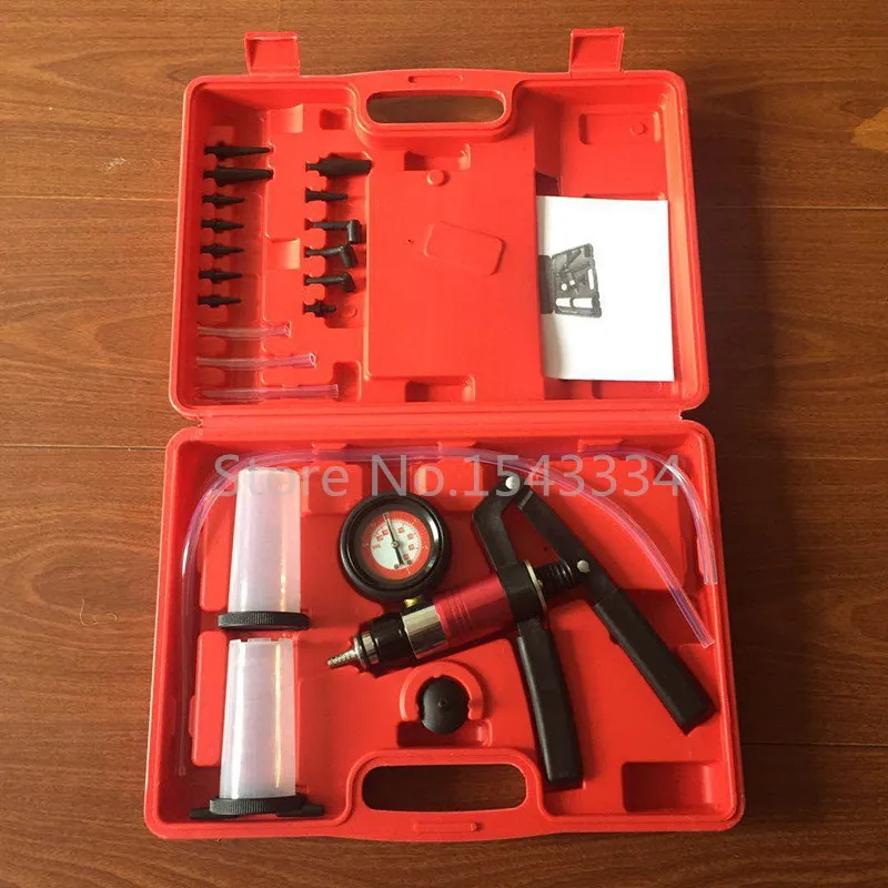 1 Set Car Manual Oil Suction Pump Brake Bleeder Vacuum Pump Detector