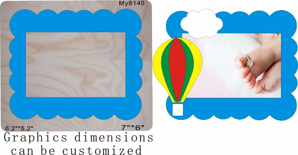 

Photo frame Wooden dies fit // Scrabooking my