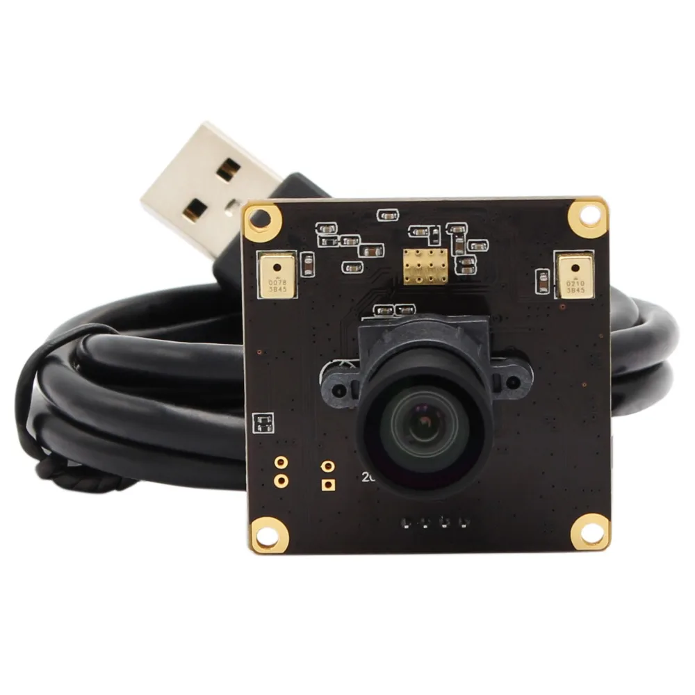 Веб камера 13 МП USB 3840x2880 объектив без искажений 38*38 мм модуль мини камеры