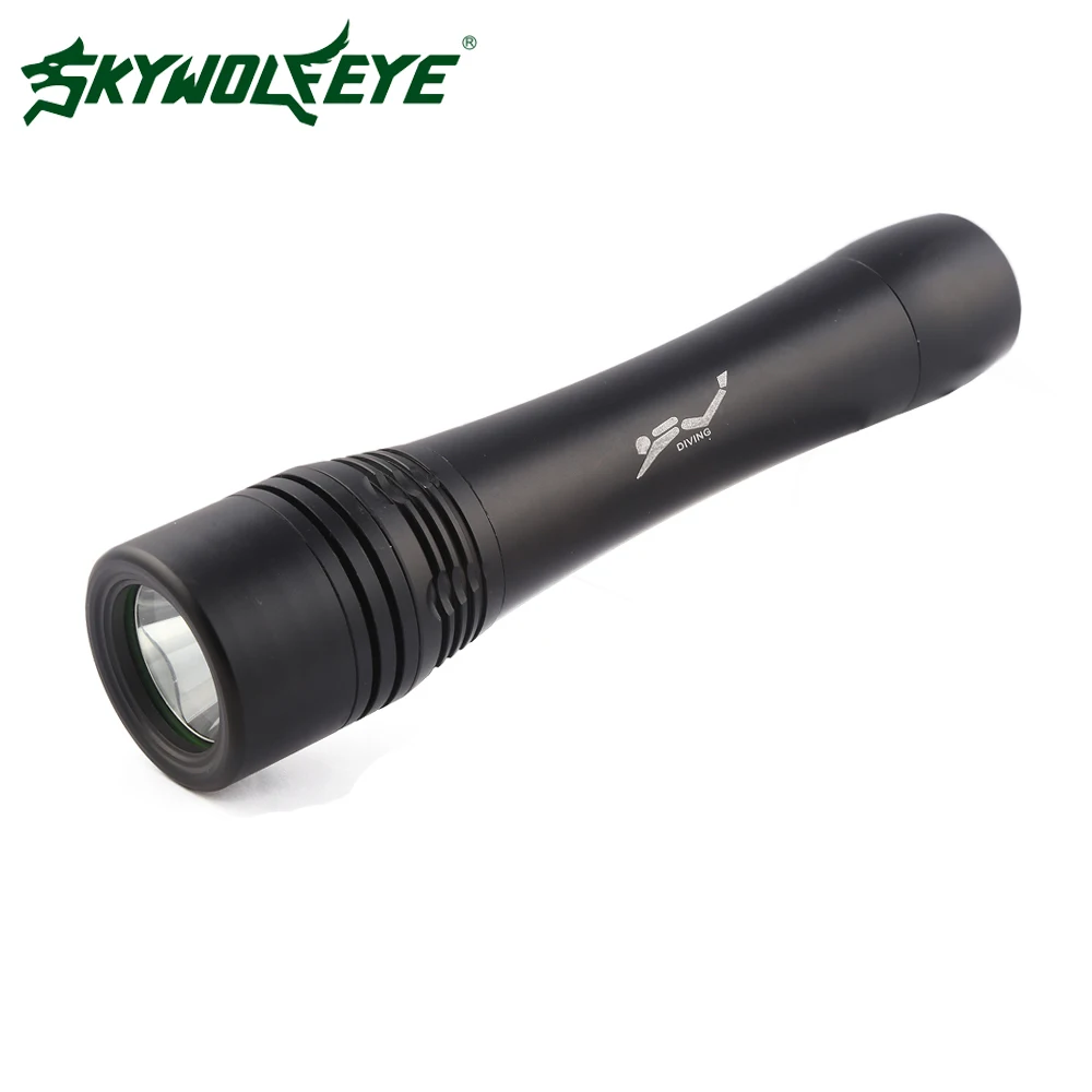

Skywolfeye LED Flashlight XM-L T6 LED Diving Flashlight Torch Waterproof Underwaterproof Camping Aluminium Flash Light For Diver