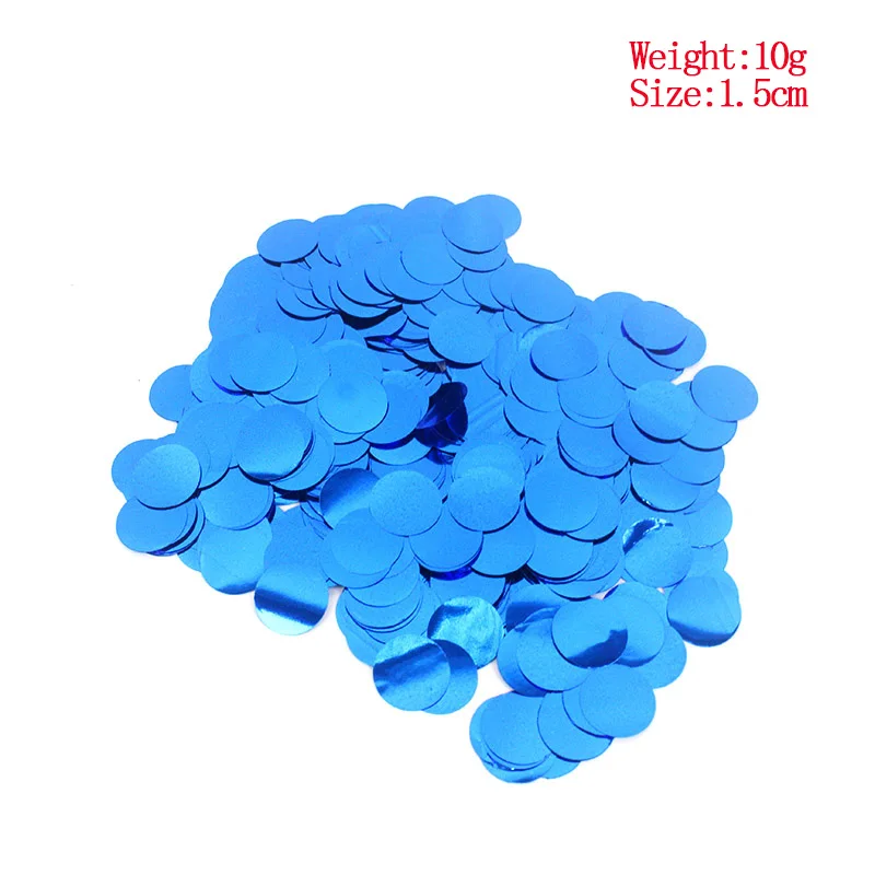 2,5 см черные круглые конфетти из фольги конфетти прозрачные воздушные шары с днем рождения детский душ Свадебная вечеринка украшения - Цвет: 1.5cm blue LP