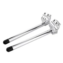 Новое поступление, Универсальный 41 мм, одна пара, для мотоцикла, вилка, зажим, ручки, CNC Riser, обычный руль, черный/серебристый