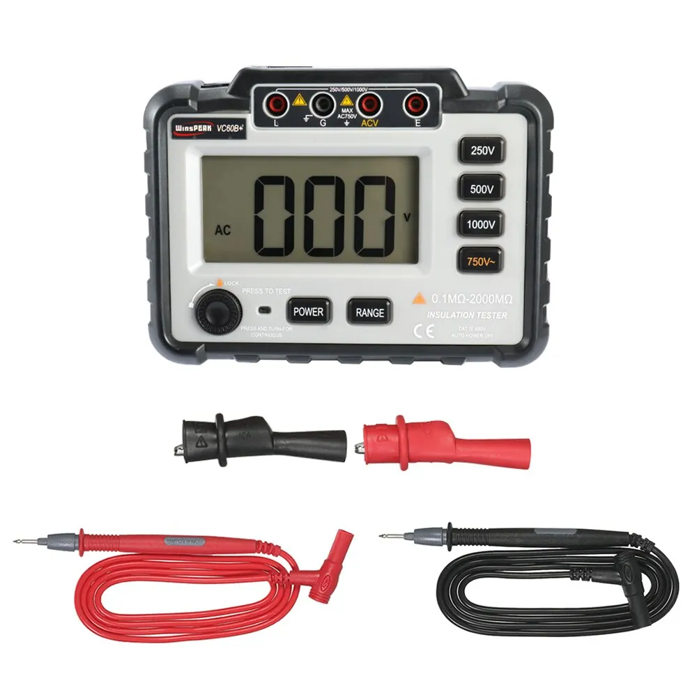 Insulation Resistance Tester 250V ~ 1000V Resistance Meter