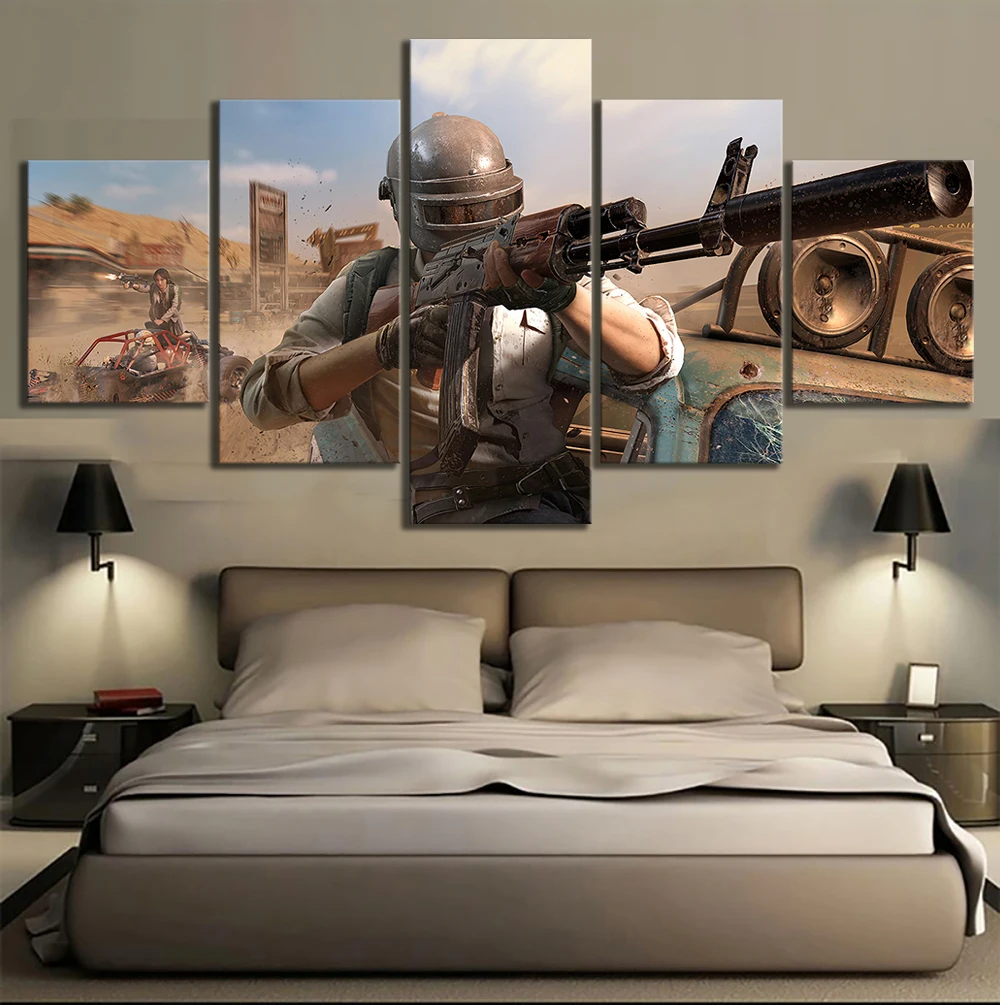5-unidades-Pubg-estimular-el-campo-de-batalla-juego-Video-cartel-pared-decoraci-n-cartel-de