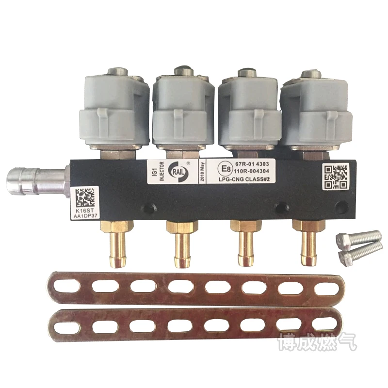 Tanie 2 ohm 4 cylindry CNG LPG wtryskiwacza szyny wysokiej prędkości wspólne szyna wtryskiwacza wtryskiwacz gazu i akcesoria