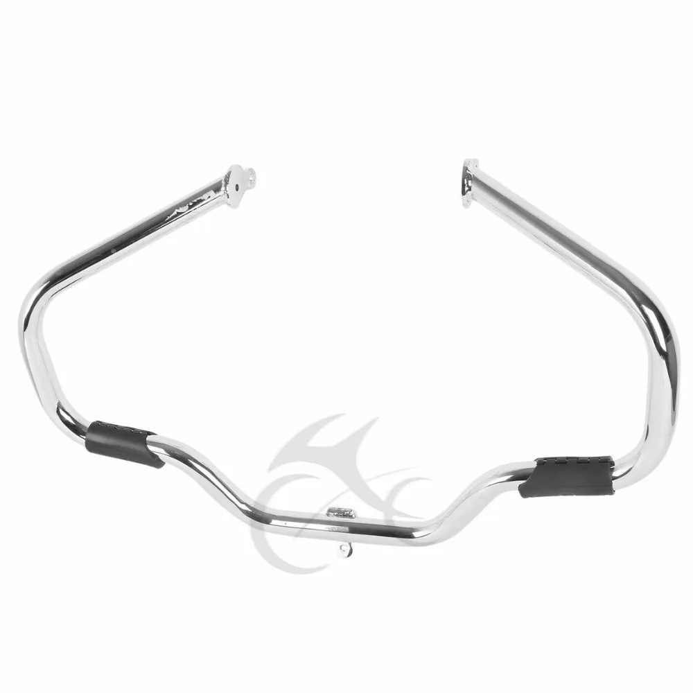

Mustache Chrome Black Highway Engine Guard Crash Bar For Harley Touring Models Street Glide FLHX Electra Street Glide 2009-18
