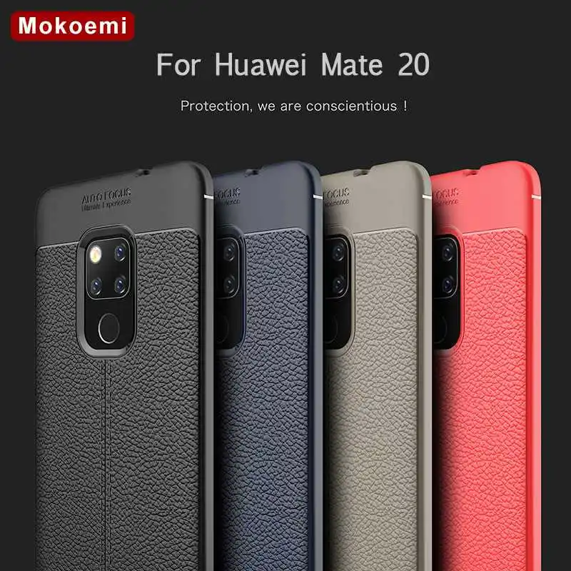 

Mokoemi Fashion Lichee Pattern Shock Proof Soft 6.53"For Huawei Mate 20 Case For Huawei Mate 20 Phone Case Cover
