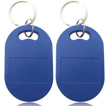 

125KHz+13.56MHz TK4100+F08 ID+UC 1K dual frequency keyfobS keychainS 100pcs/lot