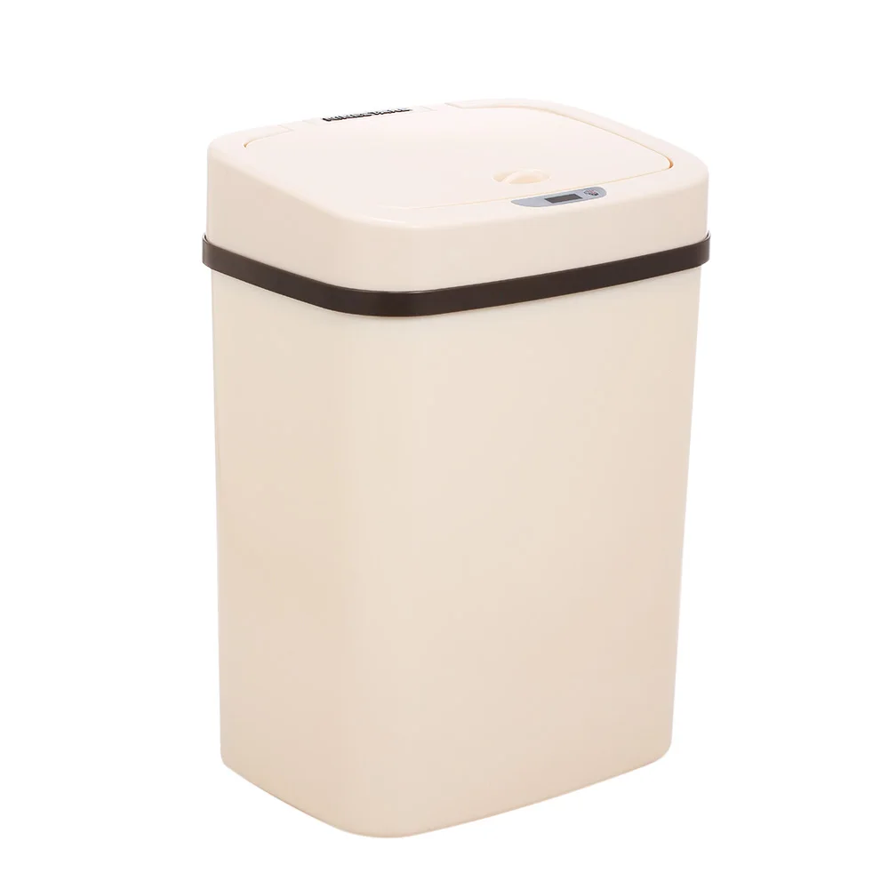 

Smart Without Touch Trash Can 12L Ashcan Bins Motion Sensor Auto Sealing Led Induction Cover Waste Bin Container