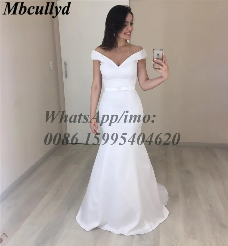 Mbcullyd белые свадебные платья русалки сексуальные с открытыми плечами vestido de noiva длина до пола Gelinlik индивидуальный заказ формальное платье