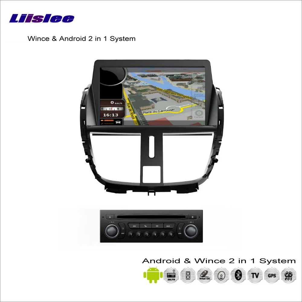 Best Liislee Car Android Multimedia For Peugeot 206 2010~2013 Radio CD DVD Player GPS Navi Map Navigation Audio Video Stereo System 1 Best Liislee Car Android Multimedia For Peugeot 206 2010~2013 Radio CD DVD Player GPS Navi Map Navigation Audio Video Stereo System 1