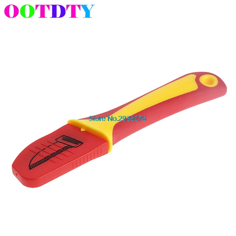 

OOTDTY Electrician Knife Straight Edge Cutting Off Tool Repairing Hook Knife Plastic Handle Tools