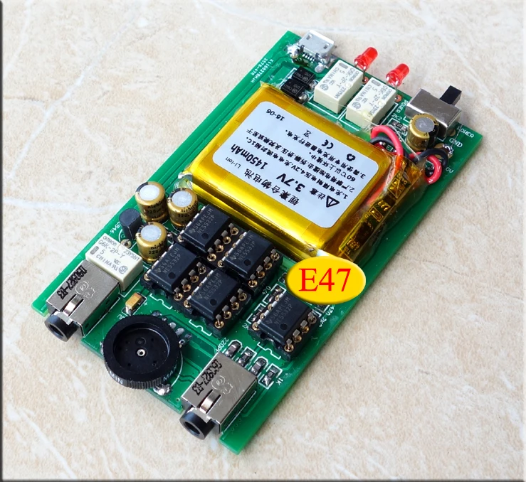 E47 Portable Headphone Amplifier HI FI Mini Double Performance 47 Headphone Amp Circuit