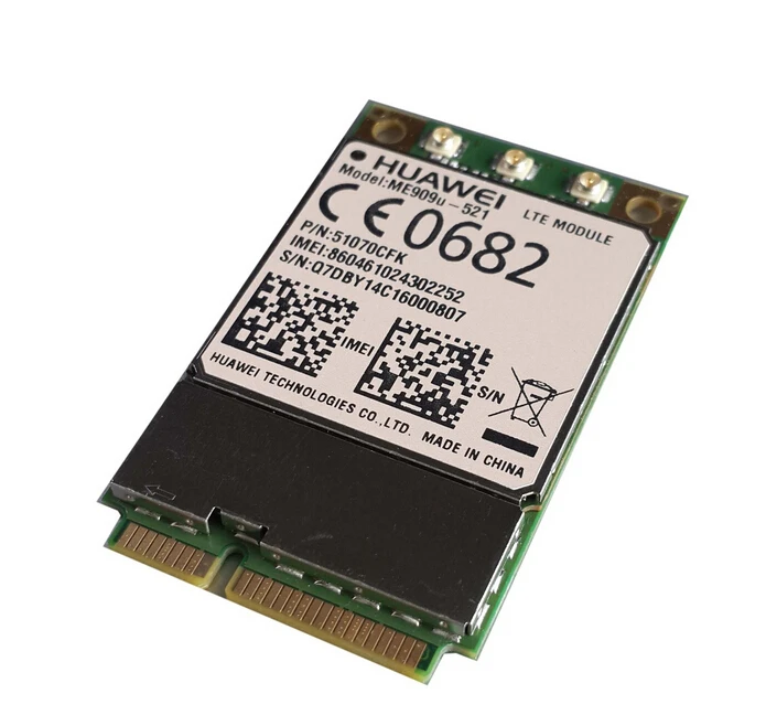 Разблокированный huawei ME909u-521 FDD LTE Mini pcie 4G антенный разъем Новинка и оригинальная поддержка карт gps голосовое сообщение