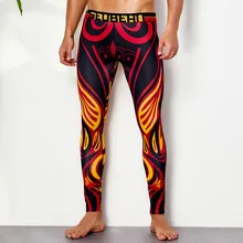 Seobean мужские подштанники теплые плотные колготки с заниженной талией, термальная модный мужской Леггинсы Нижнее белье