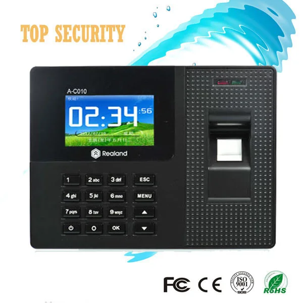 

Free shipping fingerprint time attendance RFID card time attendance TCP/IP RJ45 USB communication high speed