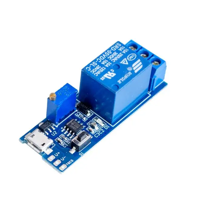 

5V -30V Delay Relay Timer Module Trigger Delay Switch Micro USB Power Tool US