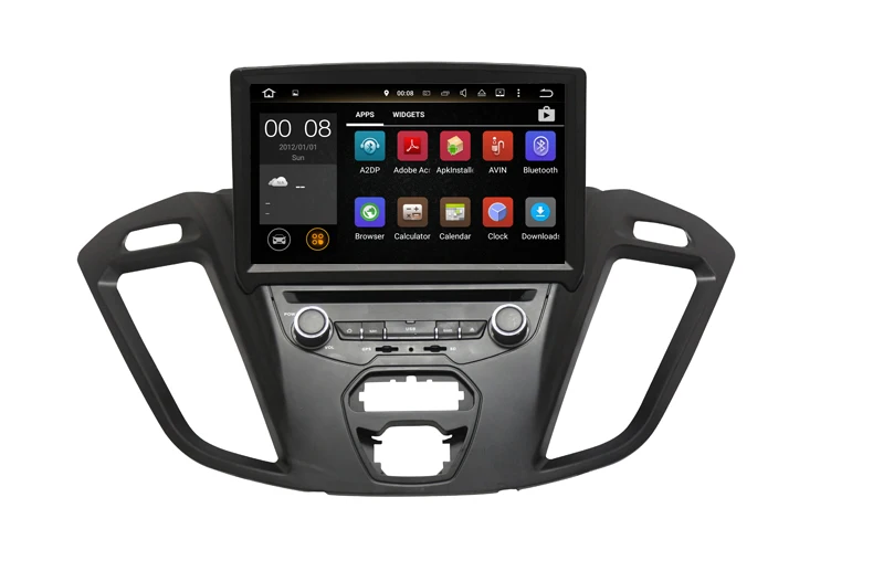 Excellent 6core PX6 android 9.0 4+64G car dvd player gps navigation for Ford Transit custom 950 1580 350 350HD Tourneo 2016-2018 headunit 1