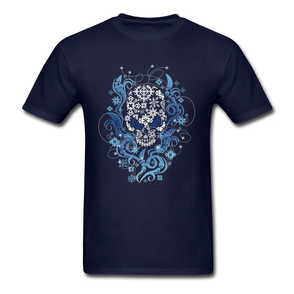 Cold Custom Short Sleeve Tops Shirt NEW YEAR DAY O Neck All Cotton Mens Top T-shirts Custom T-shirts Newest Wholesale Cold navy