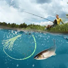 Высокоуглеродистая сталь, керамика, светящиеся рыболовные приманки, резиновый гольян, басовая приманка, осьминог, кальмар, 5 проволочных крючков, острый, прочный, pesca