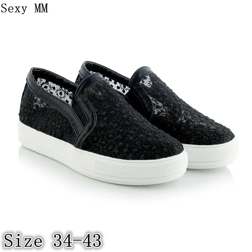 

Summer Slip On Shoes Women Oxfords Shoes Loafers Flats Woman Casual Flat Shoes High Quality Plus Size 34 - 40 41 42 43
