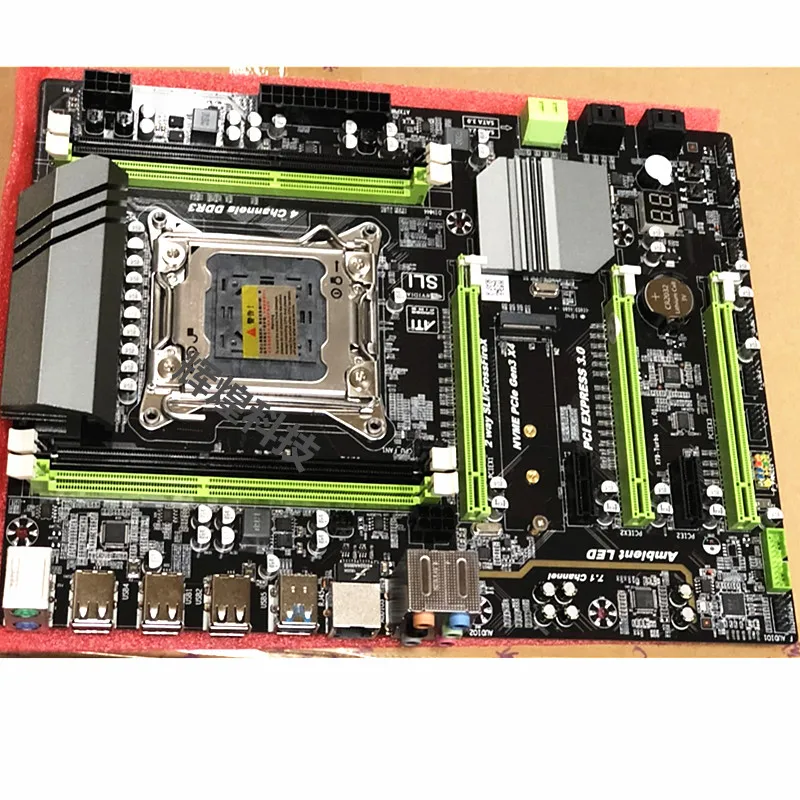 Новая плата X79 LGA2011 материнская плата поддерживает 8G Сервер ECC память E5-2670 2690CPU комплект