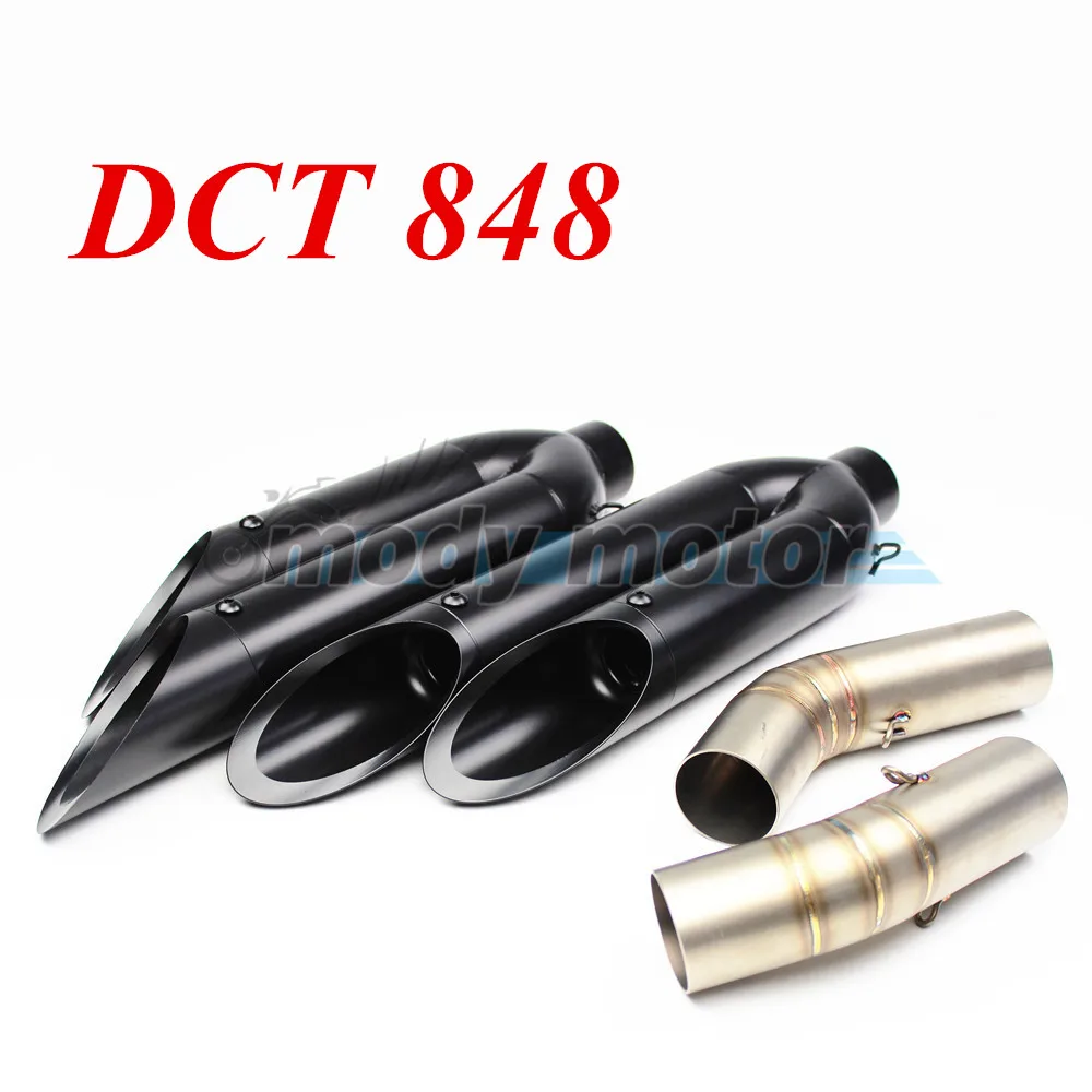 DCT 848 Akrapovic 51 мм Универсальный мотоцикл Выхлопная Модифицированная Муфельная
