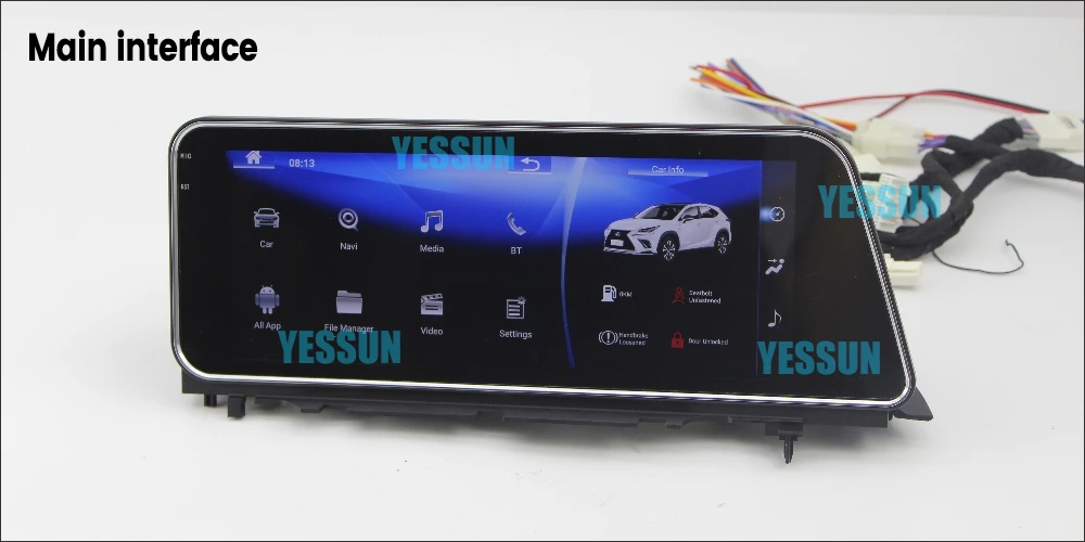 Cheap YESSUN 12.3" For Lexus RX 200t RX200t 2015~2018 Car Android Carplay GPS Navi maps Navigation Player Radio Stereo WiFi no DVD 3