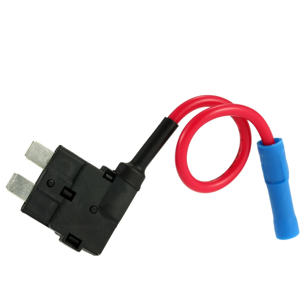 Middle Type In Line Standard Fuse Holder Car Automotive Circuit Security 12V 30A ACU Fuse Adapter Size M