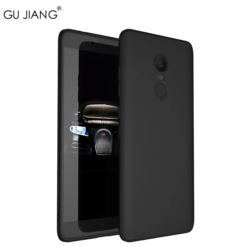 

GU JIANG Full Cover Soft Silicone Phone Bag for Redmi Note 4 China Version and Global Version Slight Matte Protector Case Shell