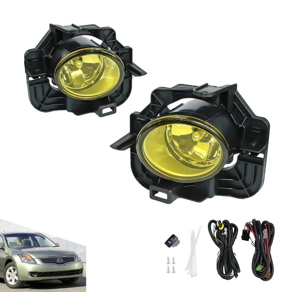 

car-styling clear/yellow headlight cars running daytime led Fog light lamp for NISSAN ALTIMA 2008-2009 YC100934-CL
