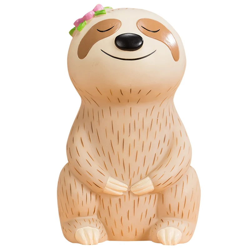 

Cute little sloth child piggy bank Fun cartoon animal mode money boxes nice gift