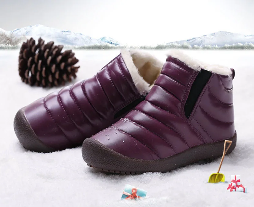 Waterproof children's snow boots-30