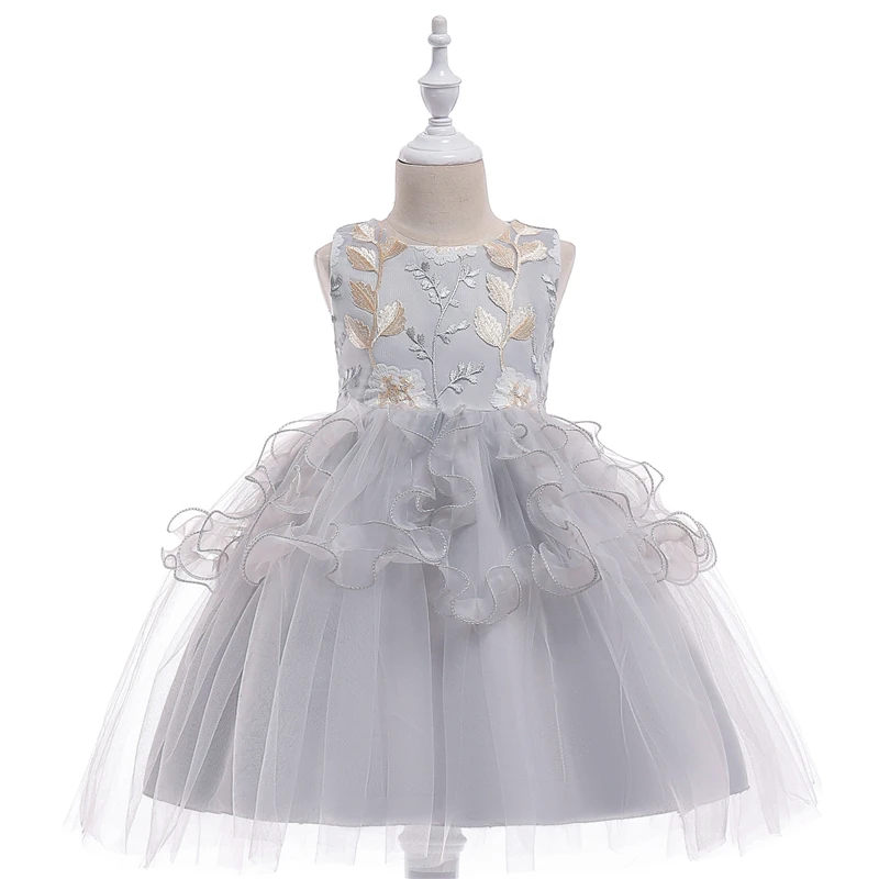 monsoon grey flower girl dress