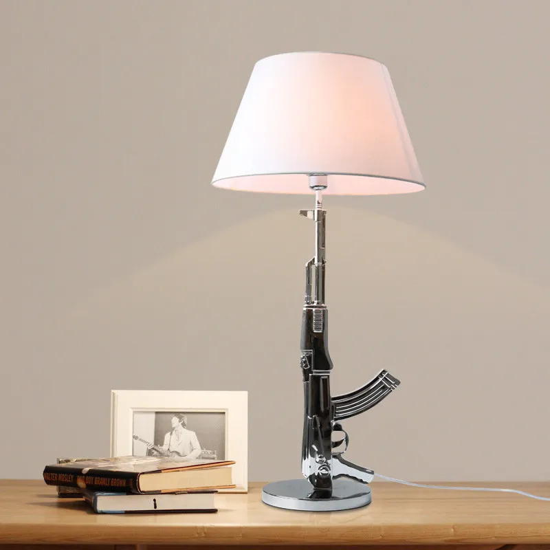 Modern-Silver-Gold-Electroplate-AK47-Table-Lamp-Light-Bedroom-Bedside-Desk-Reading-Lighting (2)