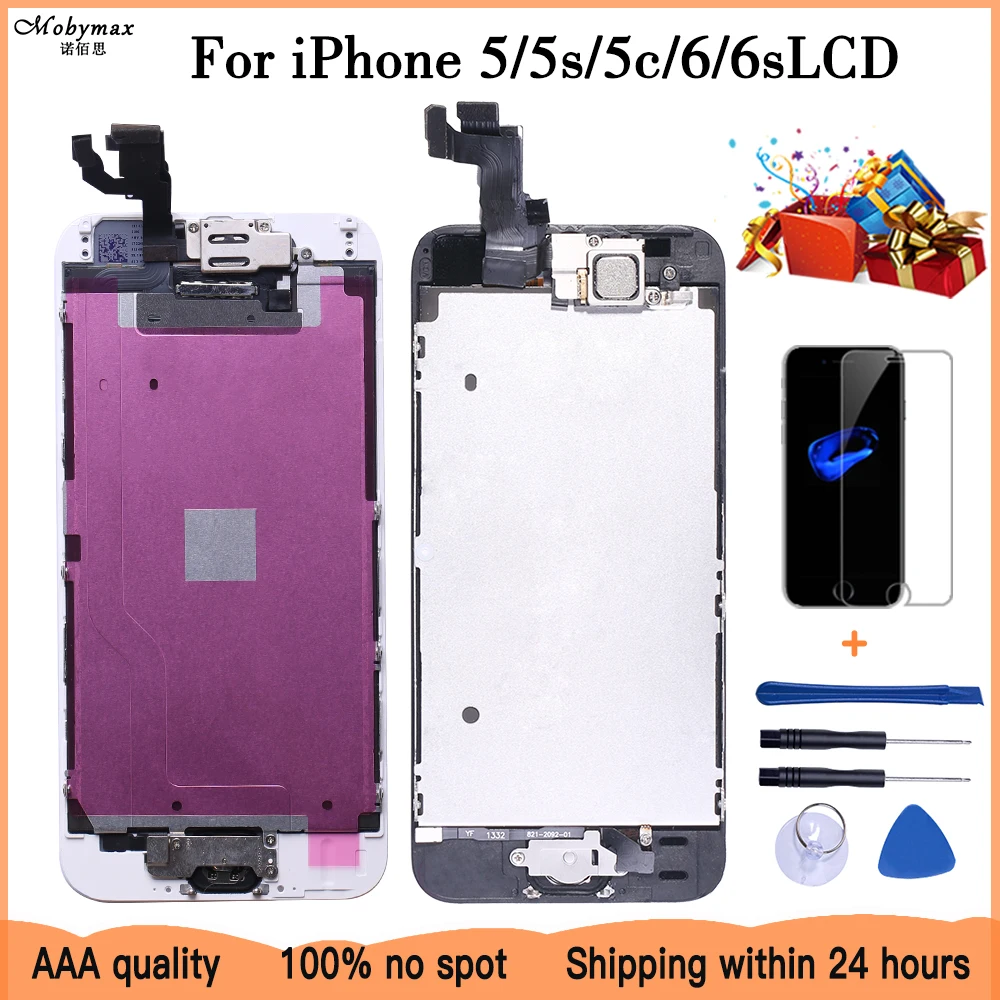 

Complete LCD Or Full Assembly Display or Screen for iPhone 5 5S 5C or for iphone 6 6s with Home Button and Front Camera