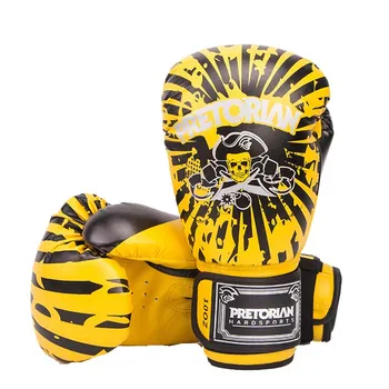 

10/12OZ Pro Men Boxing Gloves Sparring Kickboxing MMA Muay Thai Glove Grappling Training Contest Mitts Gear 2018 DDO
