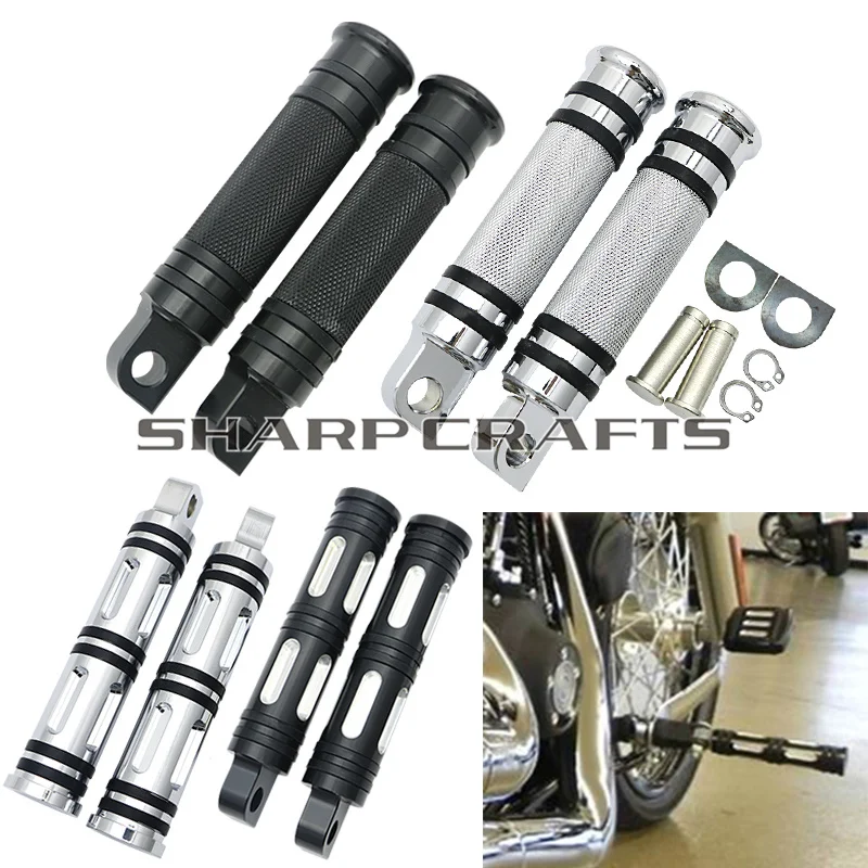 Motorcycle Rider Driver Passenger Foot Pegs Footpeg Pedal For Harley