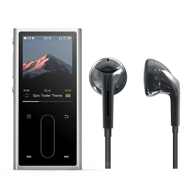 FiiO M3K Спорт Аудио Мини ЖК-экран Mp3 плеер Музыка Аудио Mp 3 с голосовой Recoder для студентов, дети с наушниками EM3K опционально - Цвет: M3K silver and EM3K