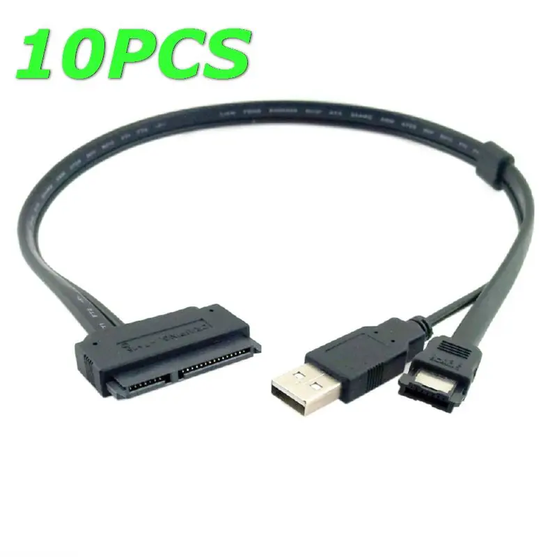 

2 5" inch Hard Disk Drive SATA 22Pin to eSATA Data USB Powered Cable 50cm