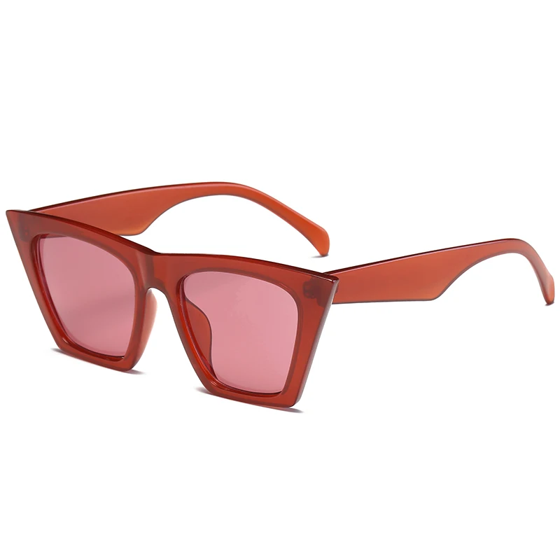 Сова город кошачий глаз женские солнцезащитные очки Брендовые дизайнерские ретро солнцезащитные очки мужские винтажные женские очки UV400 классические солнцезащитные очки - Цвет линз: C3 Red