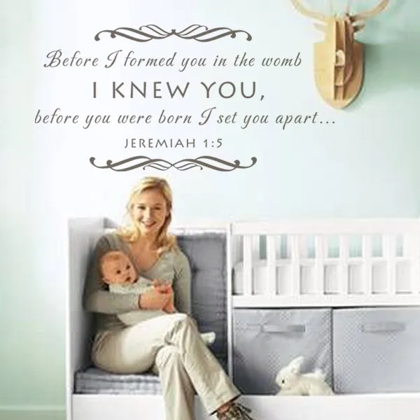 Baby Nursery Wall Decal Before I Formed You In The Womb Baby Nursery Wall Decal Before I Formed You In The Womb Scripture