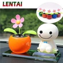 LENTAI, 1 шт., автомобильные качающиеся головки, Цветочный стиль, солнечные аксессуары для peugeot 508 308 206 307 207 407 2008 Citroen C4 C5 Opel Astra j