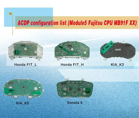 Yanhua мини ACDP с 8 модулей для BMW Полный серии ключ/пробег программы, для KIA K3/K5, для Соната 9, для VW MQB/MMC пробег - Цвет: Module 5 CPU MB91F