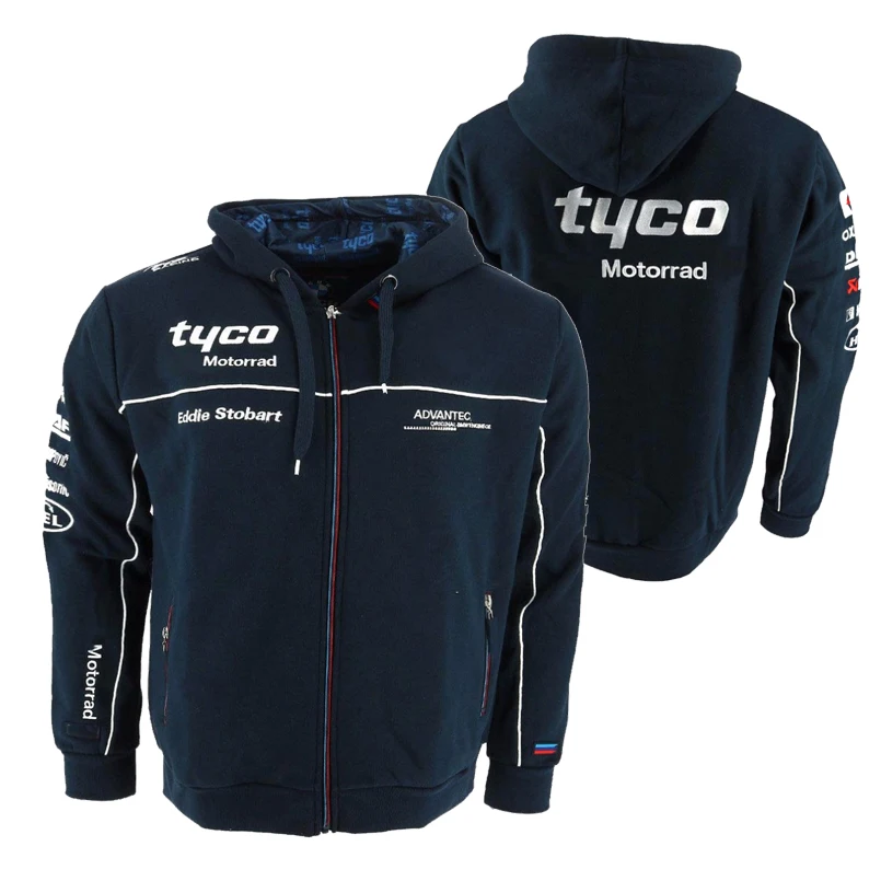 

2018 New MOTO GP Tyco For BMW Motorcade Hoodies Motorrad Motorcycle Motorbike Racing Zip Hoodie Adult Hoodie Sweatshirt Jacket