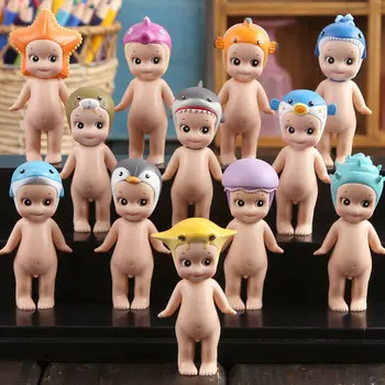 

12 pcs/lot Sonny Angel Marine animal series Toys Dolls Ornaments Macarons Action Figure Baby Kids Cute Kawaii Kewpie 7cm-8CM Box