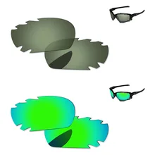 Изумрудный зеленый и зеленый черный 2 пары Поляризованные Сменные линзы для Jawbone Солнцезащитные очки с отверстиями рамка UVA и UVB Защита