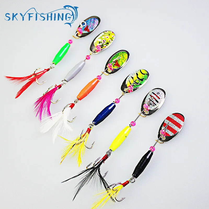 6pieces/lot Droppen Spoon Fishing Lure 7g Spoon Bait ideal for Bass