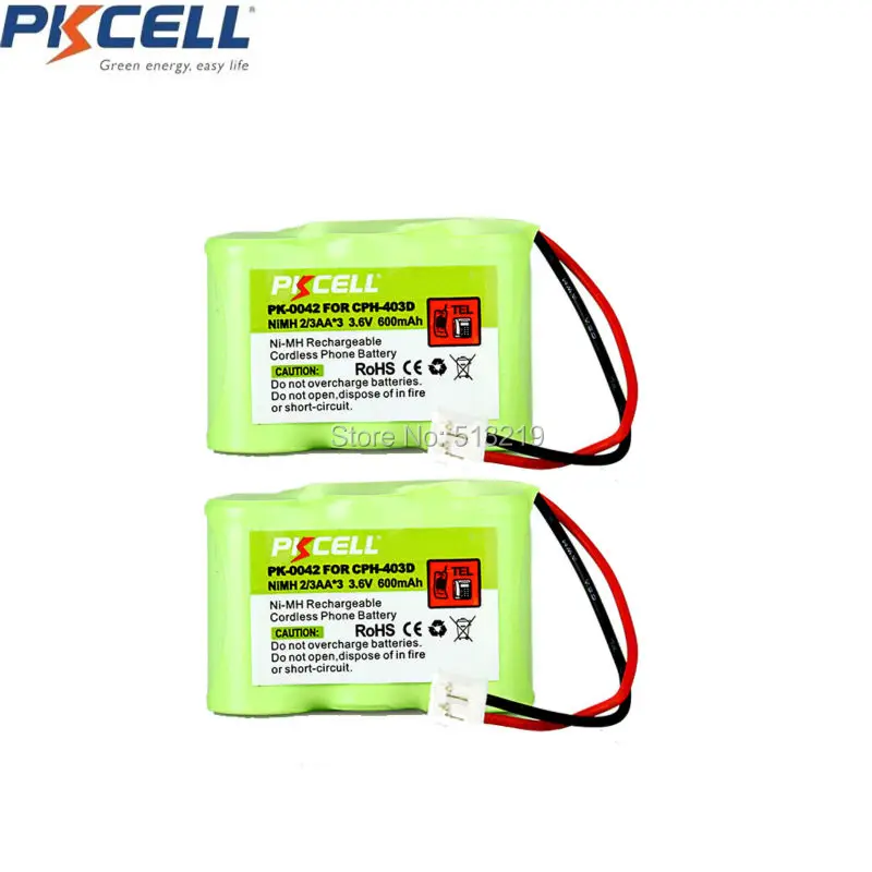 Аккумуляторная батарея для телефона 2 шт. 3 6 В 2/3AA * 600 мАч|battery 3.6v|battery abattery battery |