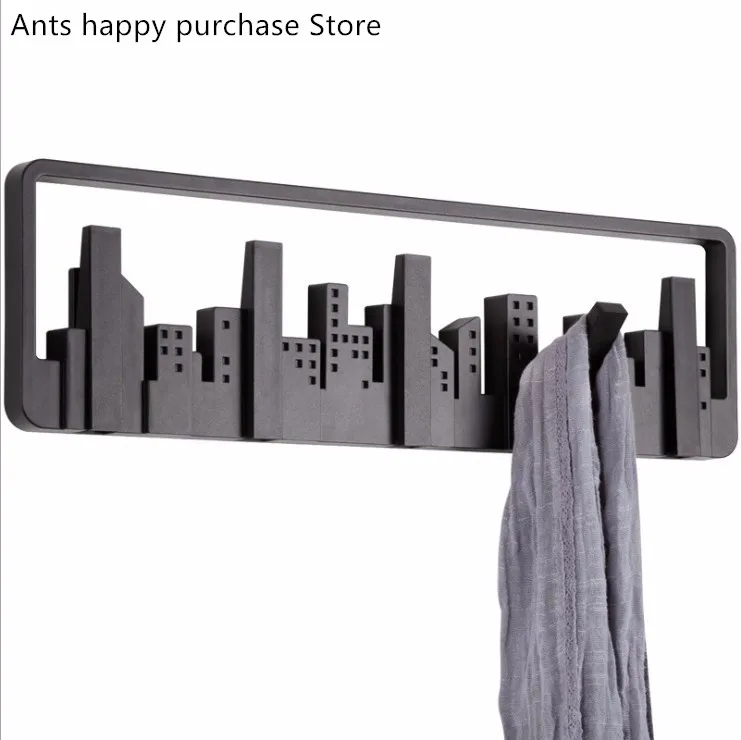 

Canada creative horizon multi-group hooks home decoration hook black keys